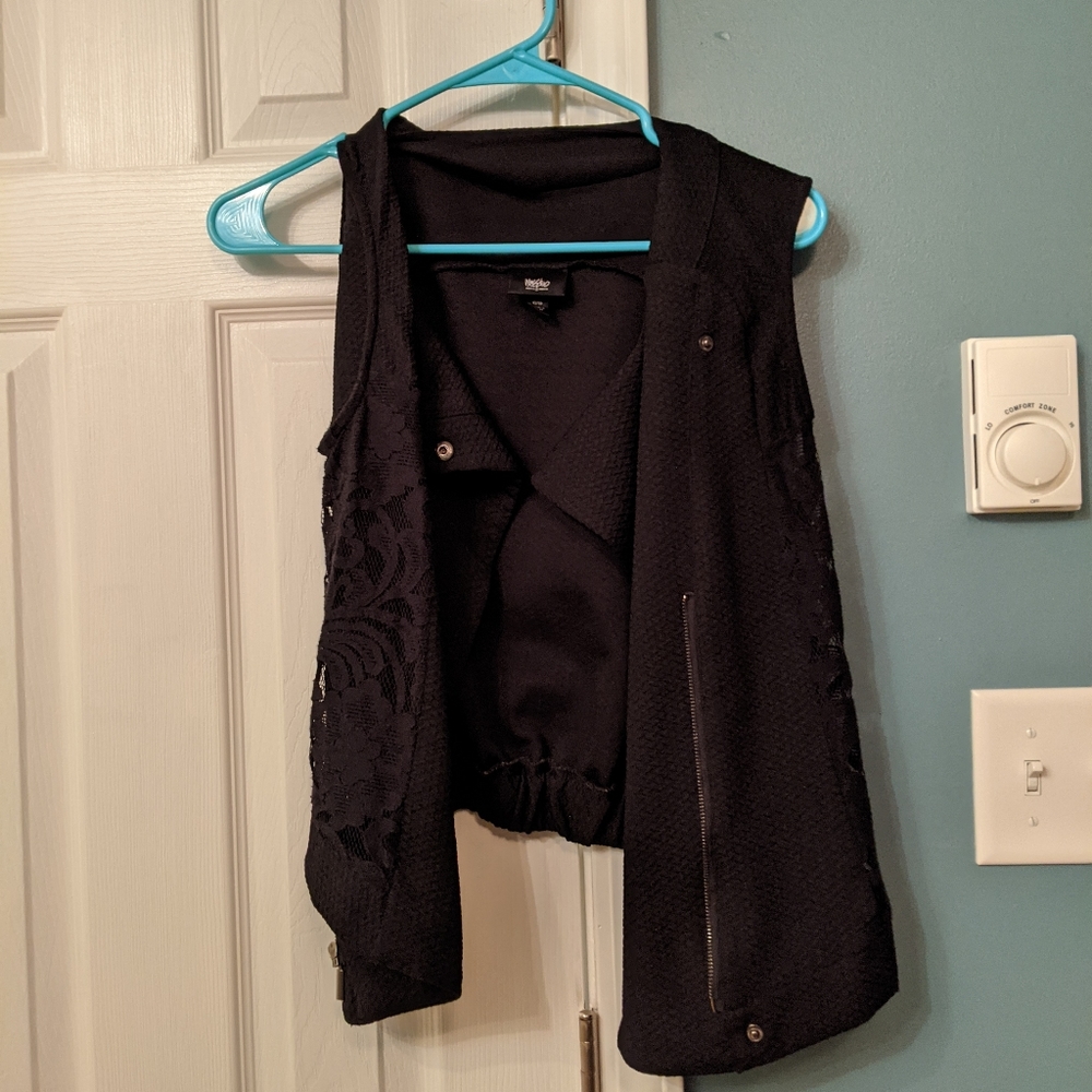 Black Lace Vest